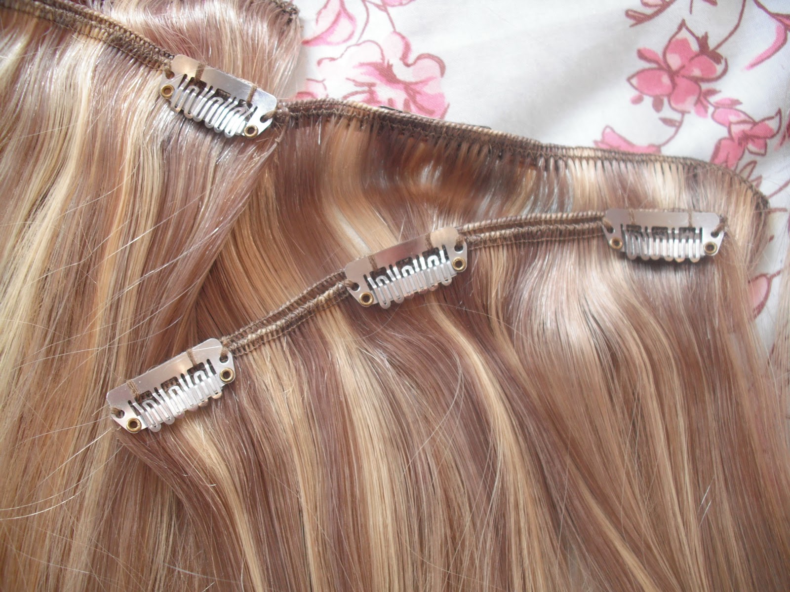 electric blue clip in hair extensions