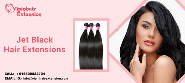 Jet Black Hair Extension