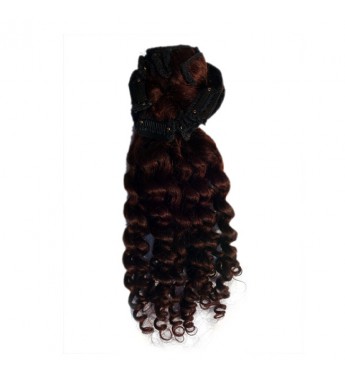 Stunning beauty with Beautiful 20 inches Curly Clip On Extension