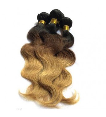 Three Tone Body Wave Ombre 1B, #4,#10, 24inches