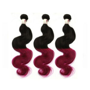 Omber 1BRed Body Wave Weft , 24"