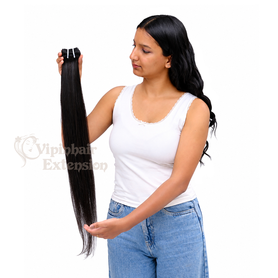 Straight Weft Hair Extensions - Image 2